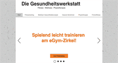 Desktop Screenshot of die-gesundheitswerkstatt.com