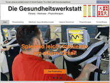 Tablet Screenshot of die-gesundheitswerkstatt.com